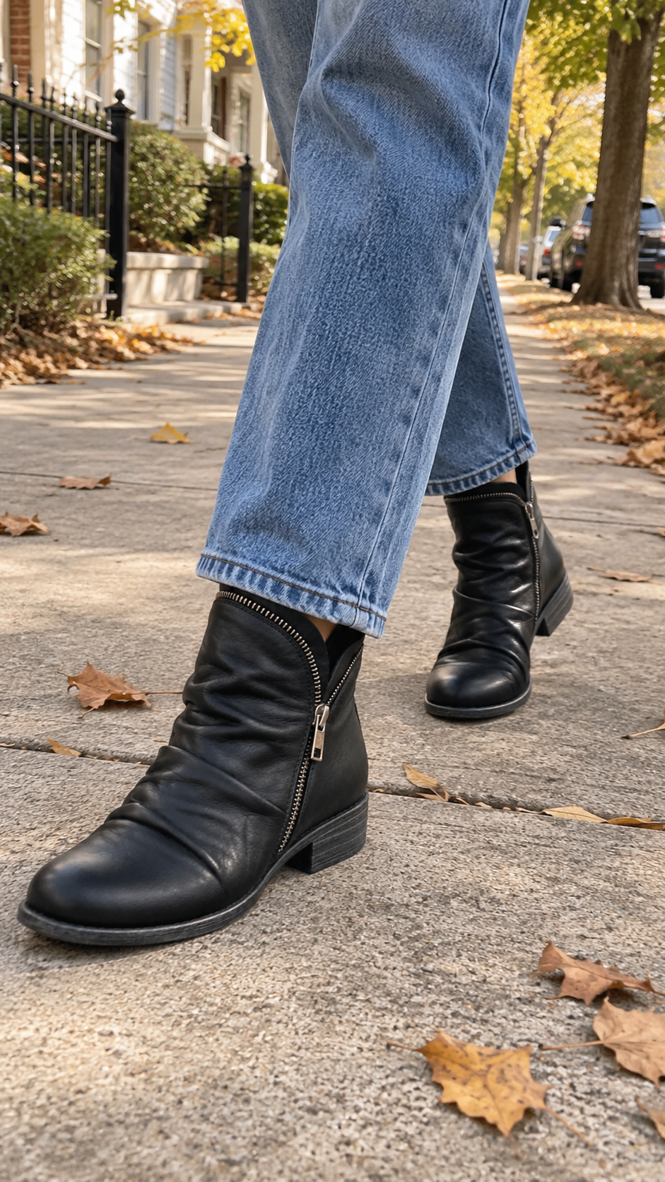 Damen Bequeme Knöchelhohe Stiefeletten