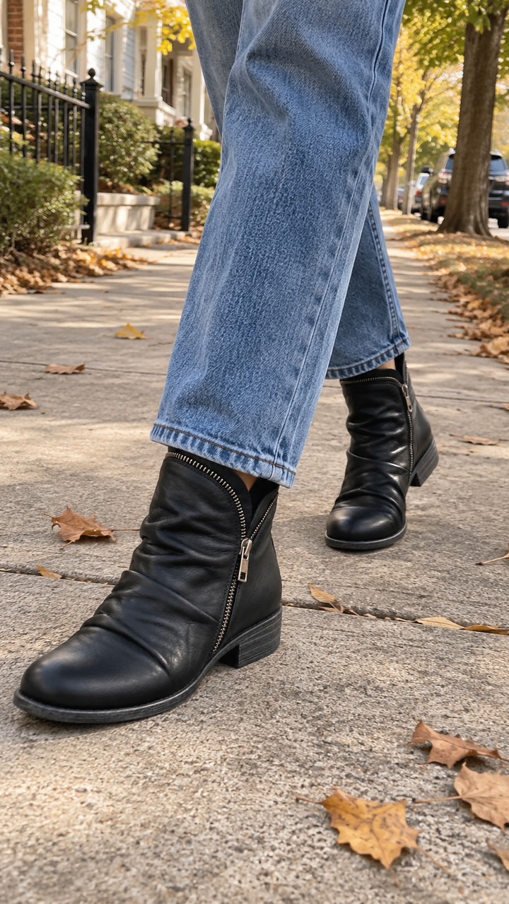 Damen Bequeme Knöchelhohe Stiefeletten