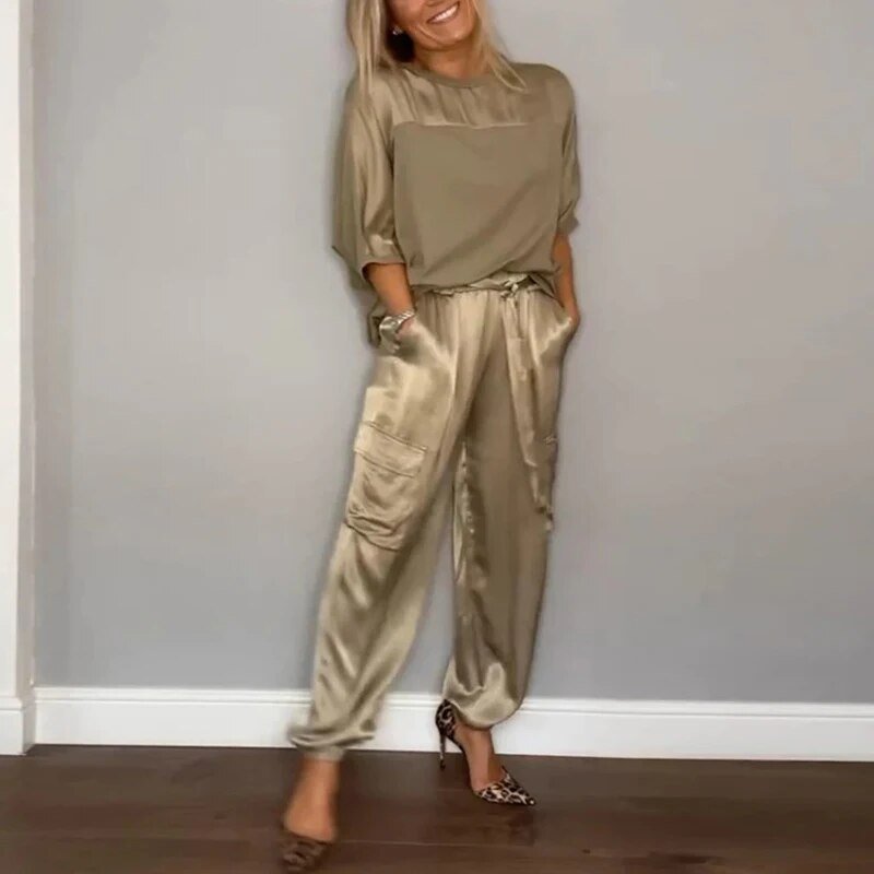 Damen Bequemes Zweiteiliges Set