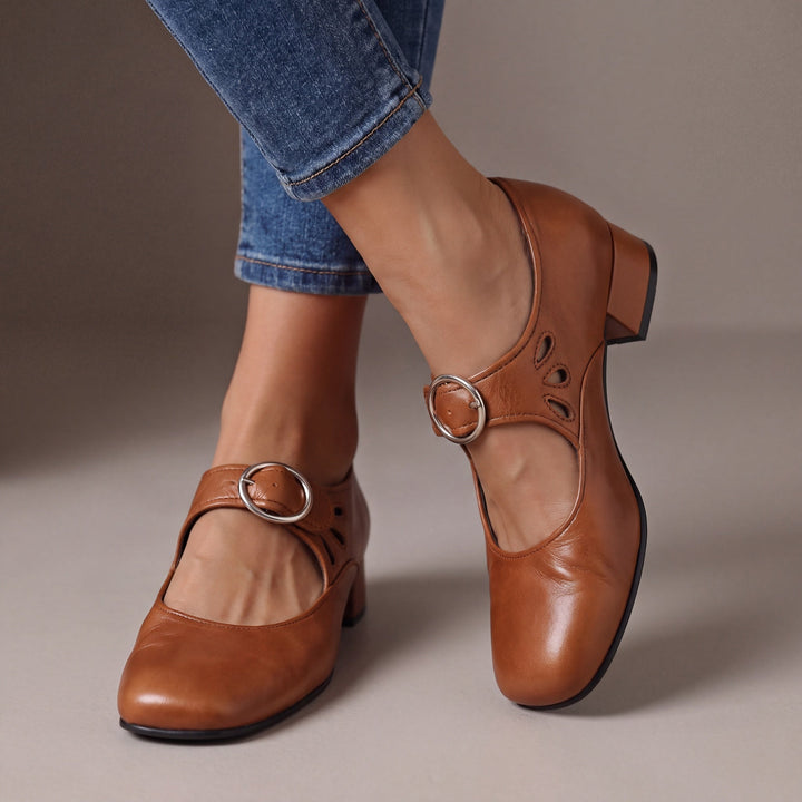 Damen Elegante Riemchen Pumps