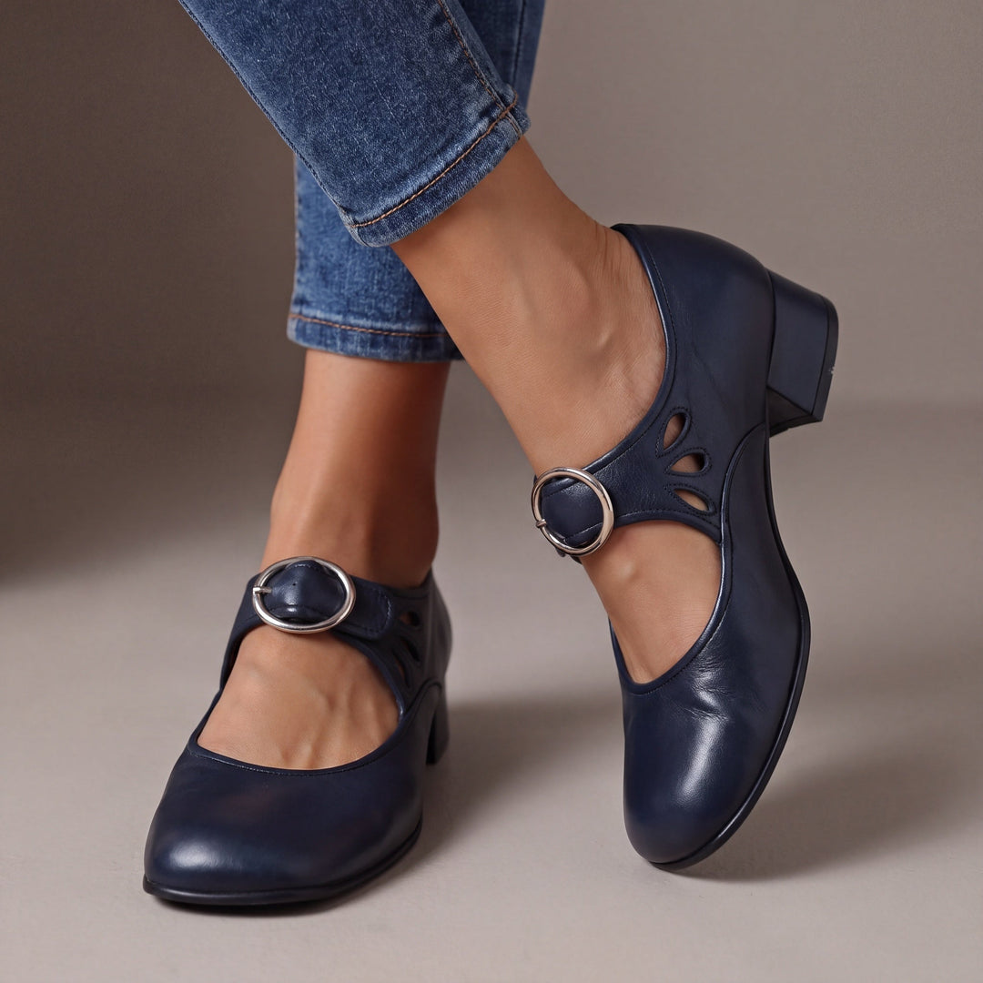 Damen Elegante Riemchen Pumps