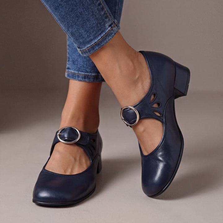 Damen Elegante Riemchen Pumps