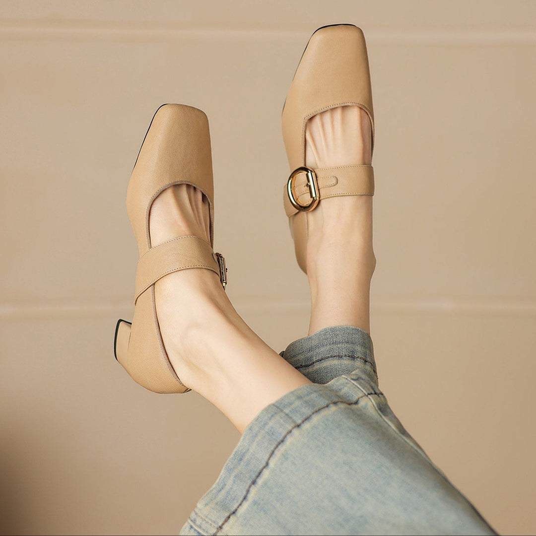 Damen Elegante Mary-Jane-Pumps