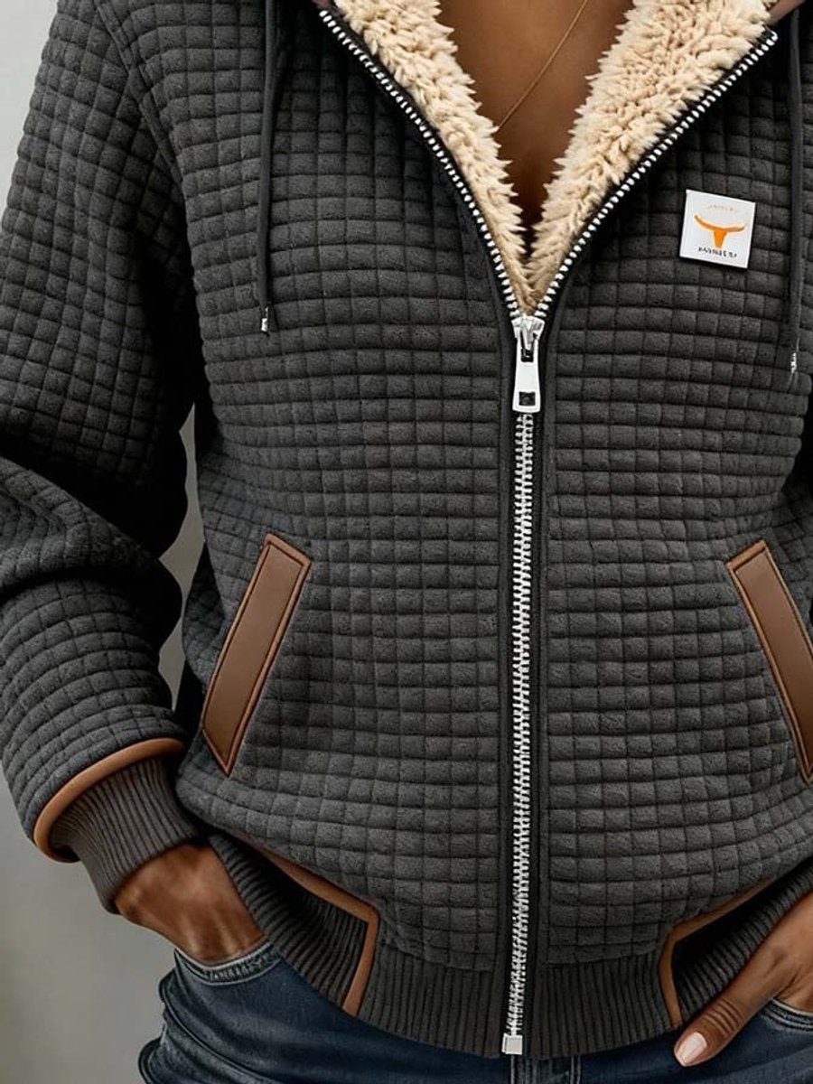 Damen Gesteppte Wattierte Kapuzenjacke