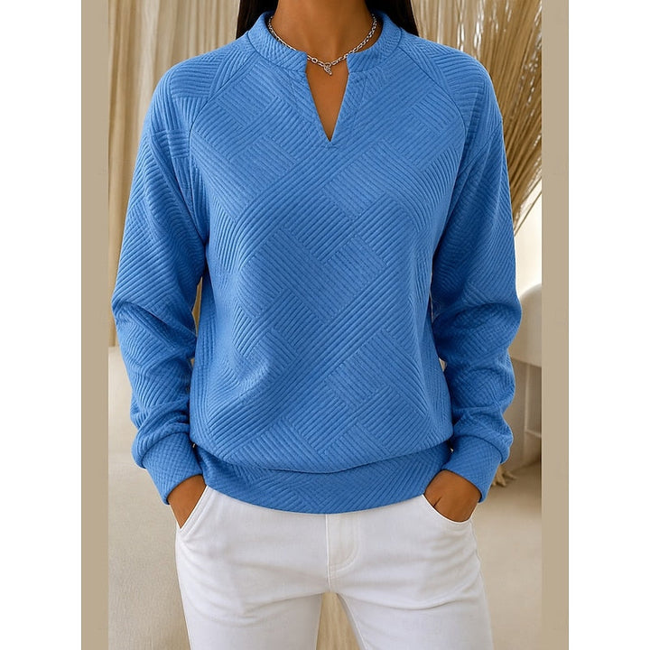 Damen Eleganter Pullover mit Strukturmuster